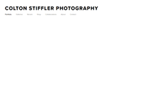 Desktop Screenshot of coltonstifflerphotography.com